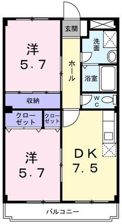 ディアコートＫの物件間取画像